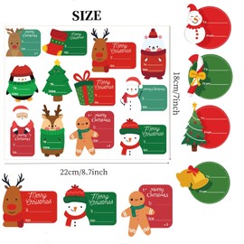 432pcs Christmas Gift Tags Stickers Christmas Gift Tags Self Adhesive Stickers, Gift Tags for Christmas Presents Christmas to from Stickers for Gifts Tag Stickers