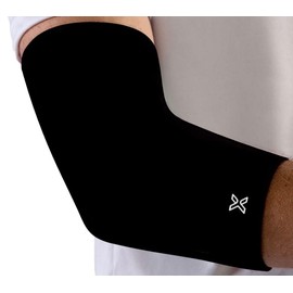 Body Helix Full Elbow Brace for Tendonitis and Tennis Elbow - Golfers Elbow Brace - Forearm Strain Support - Elbow Compression Sleeve for Men and Women - (Black, Small)