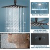 Aolemi Ceiling Mount Shower System Rain Shower Head with Handheld