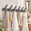 No-Drill Aluminum Wall Hooks for Clothes & Towels – 6-Hook