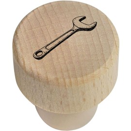 19mm 'Single Spanner' Wooden Bottle Stopper/Cork (BS00031645)