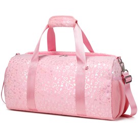 Fluffy Dance Bag for Girls Ballet Bag Sports Gym Duffel for Girls Water Resistant Travel Duffle with Shoes Compartment