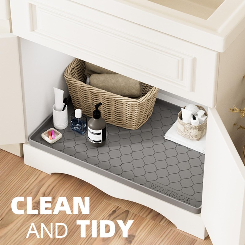 Winisok Under Sink Mat 22" x 19" Waterproof Liner for