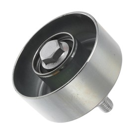 RATCHROLL Drive Belt Idler Pulley for Land Rover Range Rover 2006-2012 Serpentine Tensioner Pulley Idler with Bolt Washer No.PQH500080 Steel Silver Tone 1 Pcs