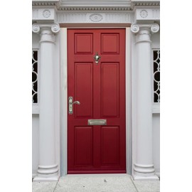 QCAA Solid Brass Door Knocker, 7", Antique Brass, Made in Taiwan, 1 Pack