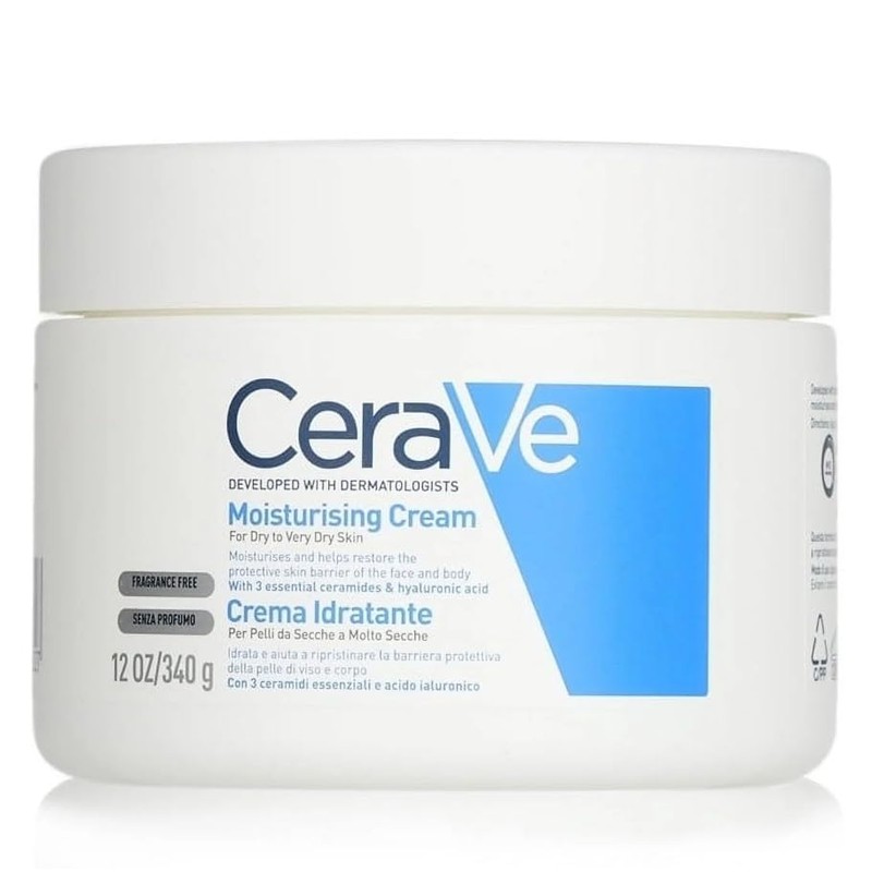 CeraVe Moisturizers, Moisturizing Cream, 12 Ounce