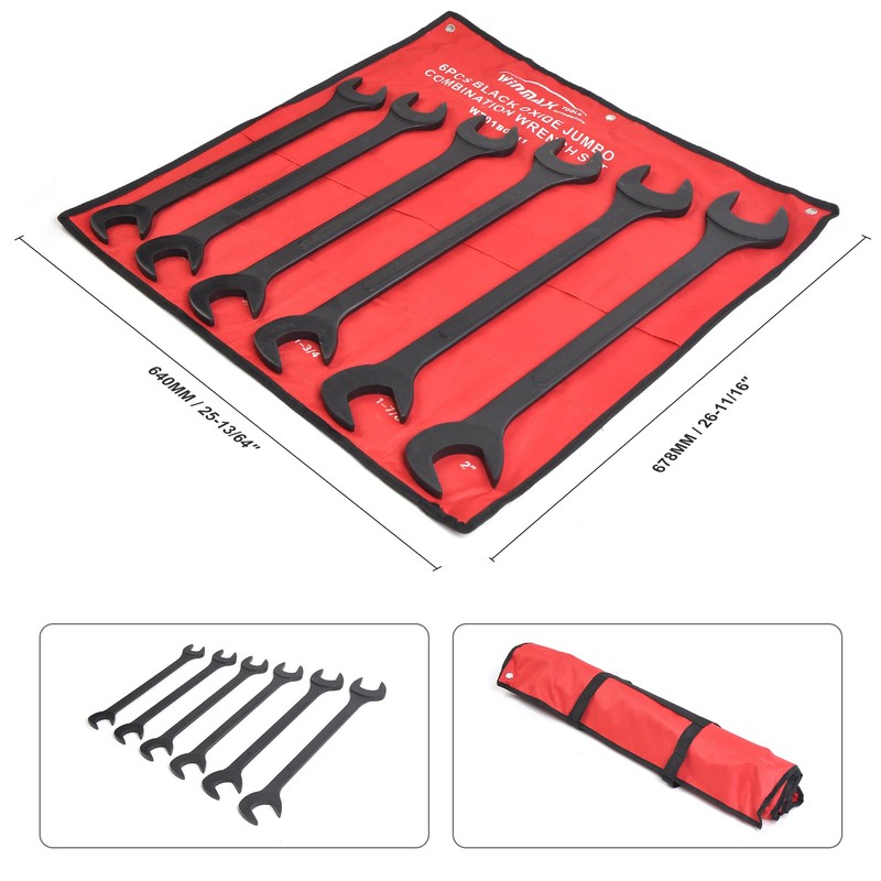 WINMAX TOOLS AUTOMOTIVE 6 Piece SAE Jumbo Angle 1 3/8"