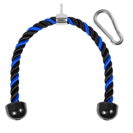 Yes4All Tricep Rope Cable Attachment - Exercise Machine Attachment Pull Down Rope - 36 inch Rope Length - Blue/Black