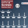 Kozelo 600pcs M3 Socket Head Cap Screws Bolts Nuts Assortment