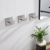 KOKOSIRI Bath Towel Hook Wall Mount Square Robe Hook Coat
