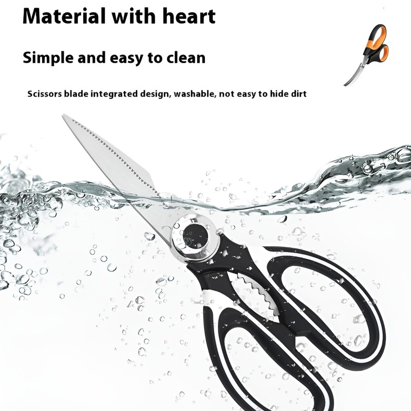3-Pack Kitchen Scissors,Kitchen Meat Scissors and Sharp Seafood Scissors,Multi-Purpose Practical