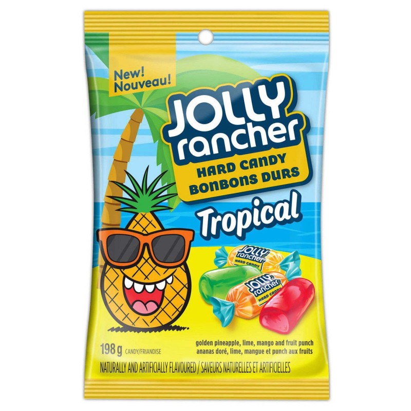 Hershey JOLLY RANCHER Tropical Hard Candy, 198g/7 oz., (2 Pack)