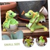 Kisangel 2pcs Handmade Resin Dragon Ornaments Dragon Decor Craft Adornment