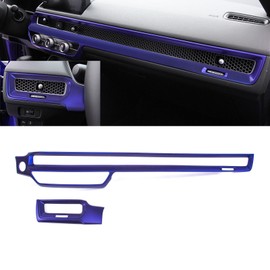 x xotic tech Interior Dashboard Center Console AC Air Vent Outlet Cover Trim, Sporty Blue, Compatible with Honda Civic 11th Gen 2022 2023 2024 2025