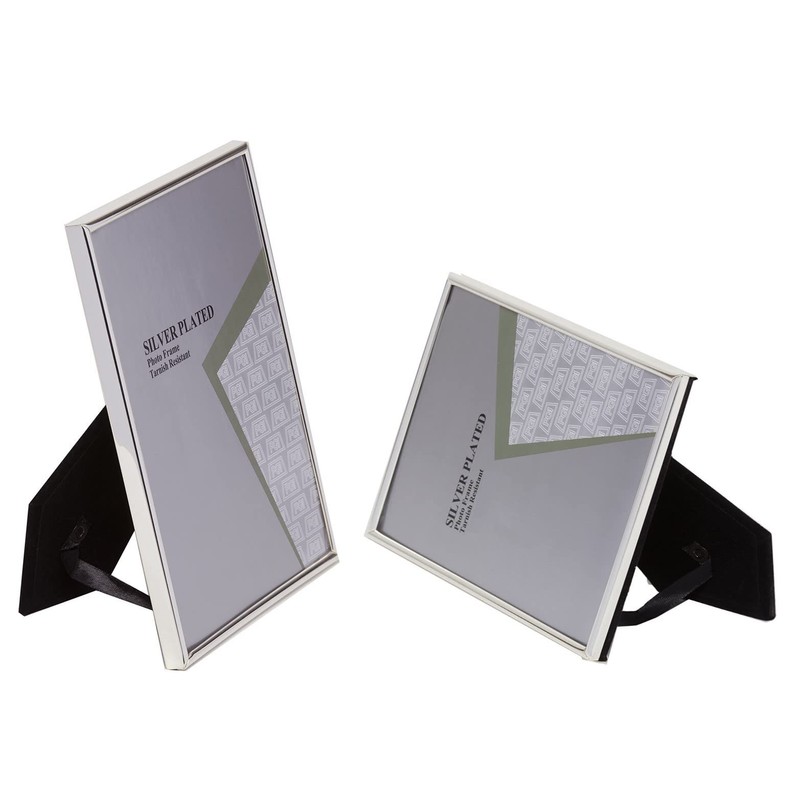 3.5 x 5-inch Silver Thin Edge Single Photo Frame Stands