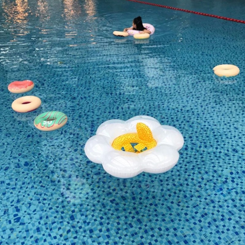 Baby Sun Flower Swimming Ring Kids Inflatable Floating Ring Swim