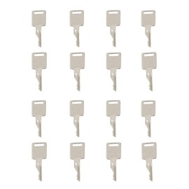AFEISOL 6693241 16PCS D250 Ignition Keys Heavy Equipment Keys Compatible with Bobcat Case IH Skid Steer Loader and More 6709527 307852A1