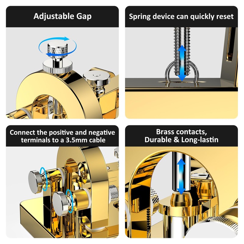 CW Telegraph - Heavy Duty Stainless Steel Classical Morse Code