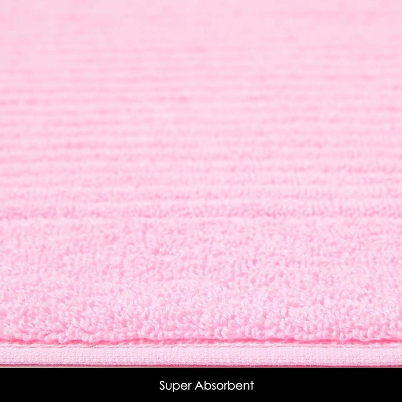 Homescapes Imperial Plain Pink Bath Mat 50 x 80 cm