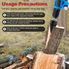 APIOLO Wood Splitter Drill Bit-3 Drilling Handles, Log Splitter Drill