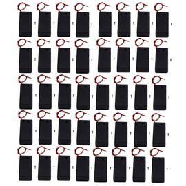 LampVPath (Pack of 40 9v Battery Holder, 9 Volt Battery Holder with Switch, 9v Battery Case with Switch
