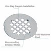 Chrome Plated Snap-in Shower Drain Cover Replacement, Welsan Stainless Steel