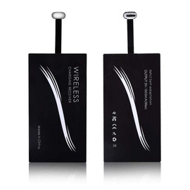 fasient Type C USB-C Qi Wireless Charging Receiver,Portable Type C USB-C Qi Wireless Charging Receiver Module,USB-C Qi Receiver,for Smartphone Tablet Qi Enabled Devices with Type C Interface