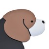Wall Clock Self Adhesive Waterproof 3D Effect Silent Movement Dog