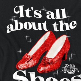 Popfunk The Wizard of Oz All About The Shoes Women's Crop Top T-Shirt, Black, X-Large