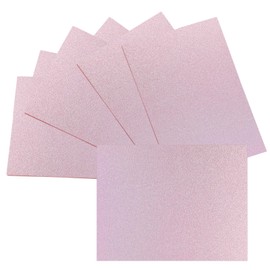 Wawory 30 Sheets Shimmer Cardstock 8.5x11 Inch Metallic Paper, 250GSM/92lb Premium Pink Cardstock for Invitations, Certificates, Scrapbooking, Laser Printer & DIY Craft Projects