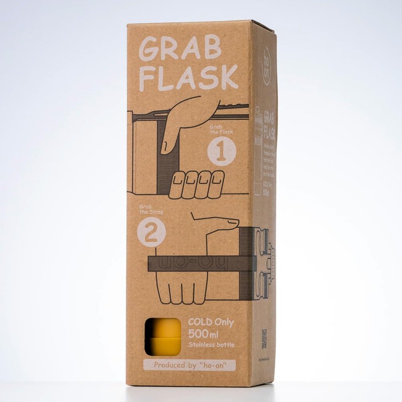 GF-50 Grab Flask, 16.9 fl oz (500 ml), Cold Insulation,