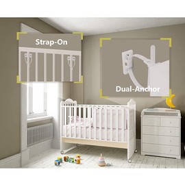 Furniture Straps (12 Pack) Furniture Anchors for Baby Safety Proofing, Wall Anchors Anti Tip Kit Easy Installation for Firmly Fixing, Adjustable Earthquake-Resistant Child Safety Straps