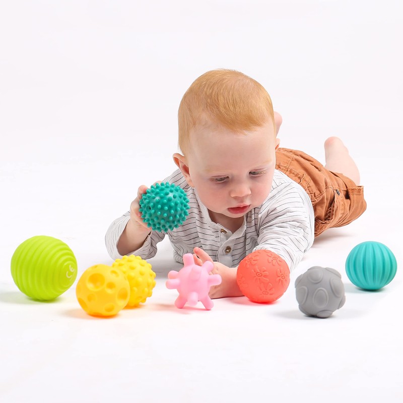 LUDI set of 8 balls for early development mixed sensory