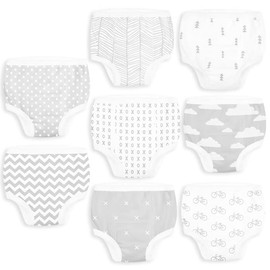 BaeBae Goods Grey Clouds Baby Potty Training Underwear Boys & Girls (3T) Unisex Cotton Underpants