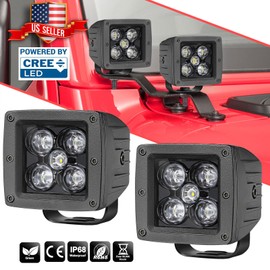 3" 100W Cree LED Cube Work Light Bar Spot Pods Off Road Driving For JEEP UTV ATV