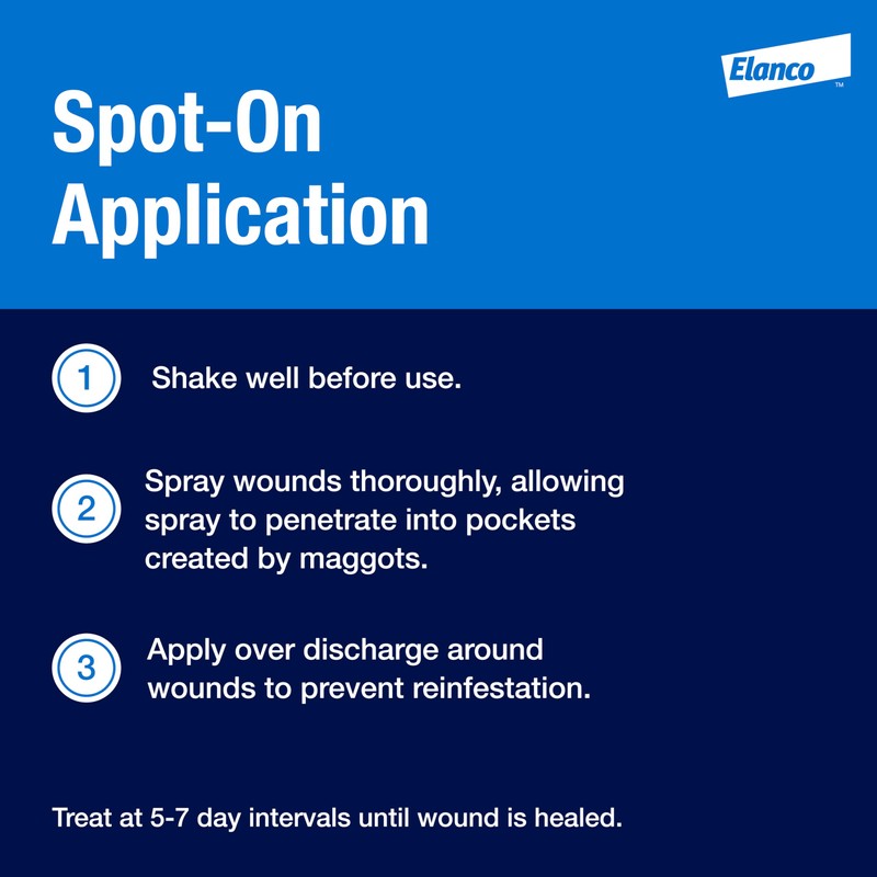 Catron IV, Animal Wound Spray, Controls Flies, Fly Maggots and