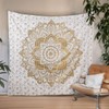 New Launched Twin White Gold Ombre Mandala Tapestry By Madhu
