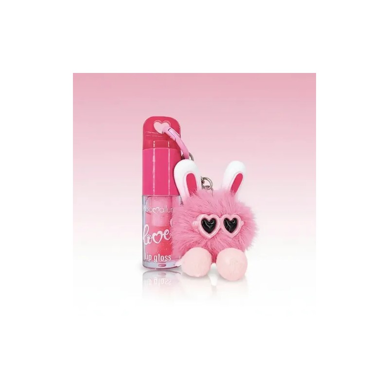 Brillo Labial Shimer Mocallure Con Llavero Conejito
