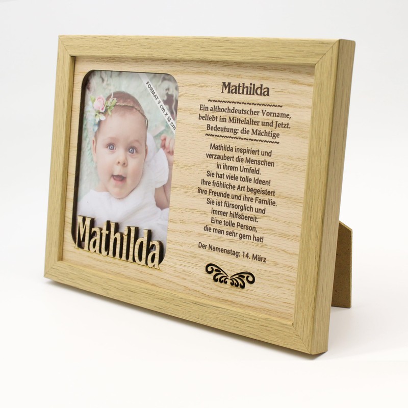 power gift Mathilda Picture Frame with Name/Name Meaning Photo Frame