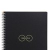 Notebook B5 Black Round Sign Circle Line Design Portable PP