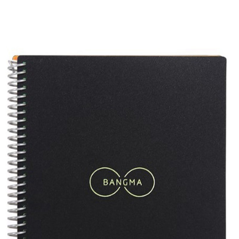 Notebook B5 Black Round Sign Circle Line Design Portable PP