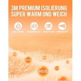 AXEVMEN Winter Gloves Men Women Cycling Gloves (Black, S)