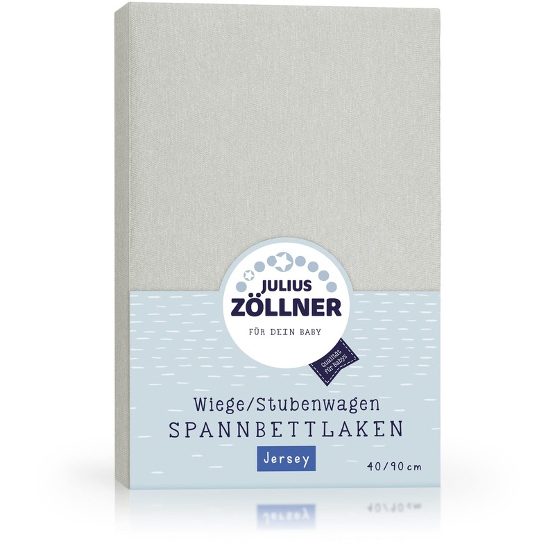 Julius Zöllner Jersey Fitted Sheet for Cots and Bassinets, 90