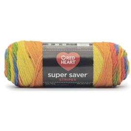 Generic Bulk Buy - Red Heart Super Saver Rainbow Yarn - 1 Pack of 141g/5oz - Acrylic - 4 Medium (Worsted) - 236 Yards - Knitting/Crochet
