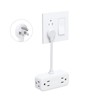 TROND Outlet Extender with 6 Inch Cord, Flat Plug Adapter