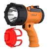 YIERBLUE Rechargeable Spotlight,Handheld Rechargeable Spotlight 18W Waterproof Flashlight, Super Bright