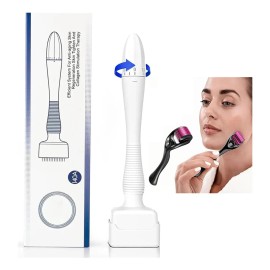 Dermaroller Ajustable 0.5 - 3.0 Mm Regenera Piel Todo En 1 + Rodillo Para Barba,herramientas Para El Cuidado Del Masaje Facial Y Corporal (0.5 Mm)
