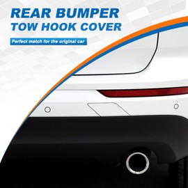 CZShiYue Car Rear Bumper Tow Hook Cover Cap Towing Eye Fit for Volvo XC60 2018 2019 2020 2021 Towing Eye Cap 31449210 398490342 (Dark Silver,Right Passenger Side) Xinpinsai