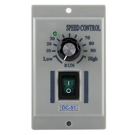 Oumefar Motor Speed Controller, DC 24V-90V Adjustable Single-Phase Motor Speed Control Regulator with Switch
