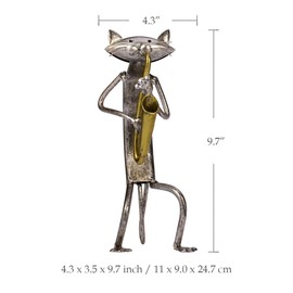 Tooarts Metal Sculpture Figurine Animal Gifts for Home, Office Decorations and Interior Desk Decorations
